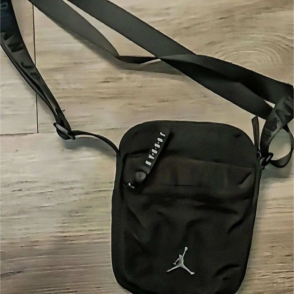 Jordan Festival Bag Black Crossbody Jumpman Logo Adjustable Strap